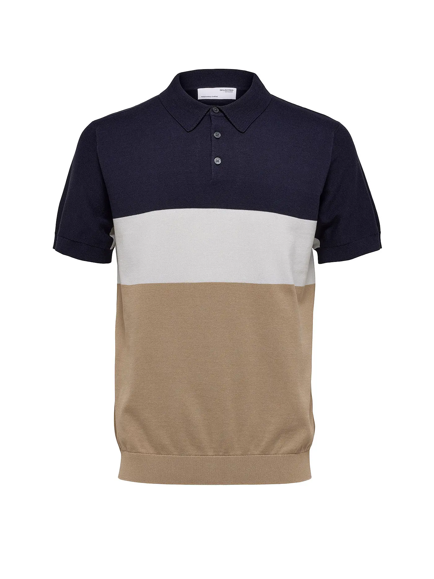 SELECTED | Strickpolo SLHMATTIS | beige